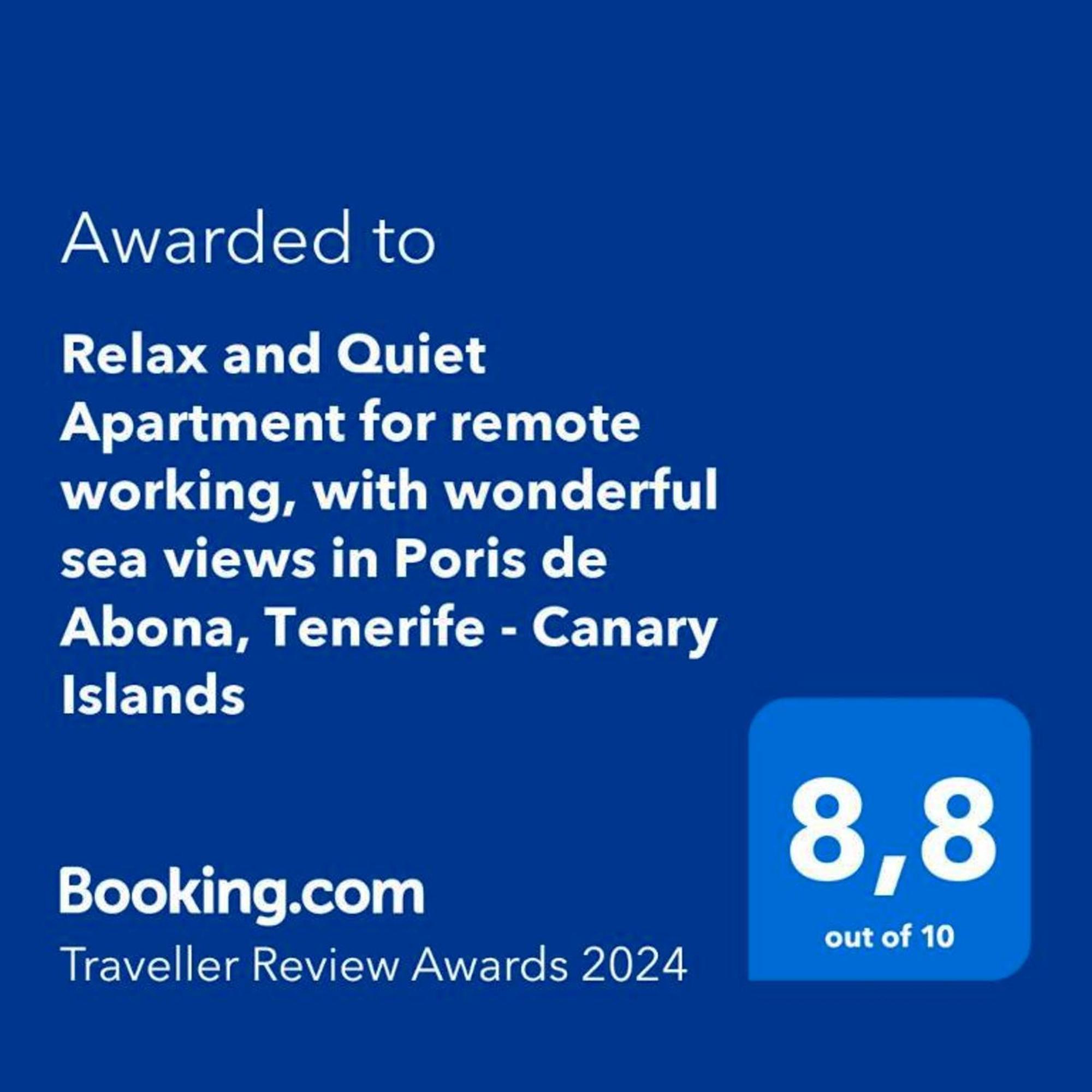 Relax And Quiet Apartment For Remote Working, With Wonderful Sea Views In Poris De Abona, Tenerife - Canary Islands Eksteriør billede